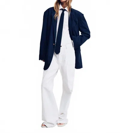 Denimist Deconstructed Blazer In Navy In Blue