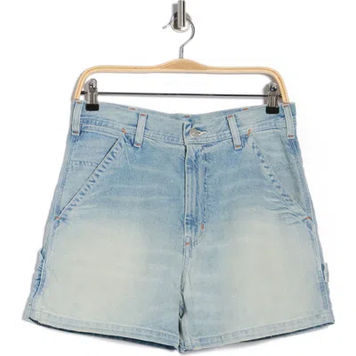 Denimist Denim Carpenter Shorts In Blue