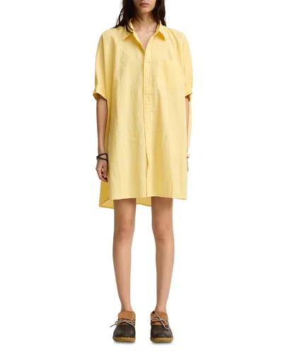 Denimist Emma Shirtdress In Yellow