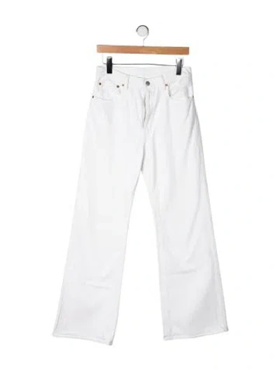 Pre-owned Denimist Flared Pants In White