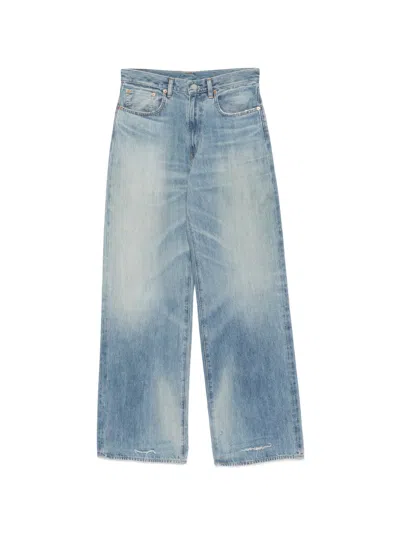 Denimist Frayed Cotton Jeans In Blue