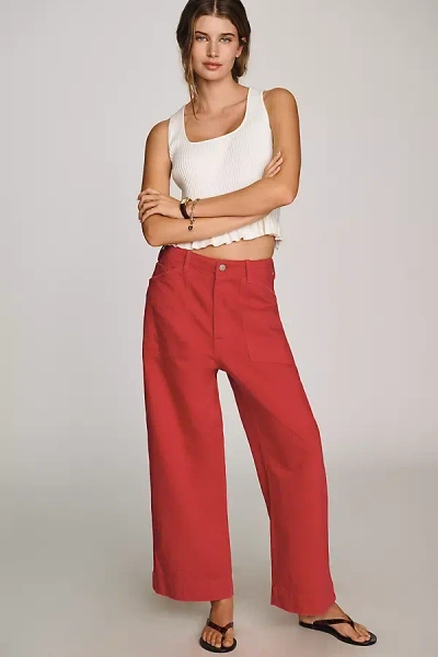 Denimist Georgia High-rise Wide-leg Jeans In Purple