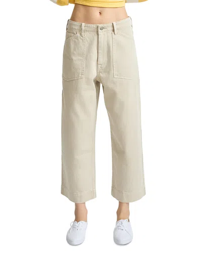 Denimist Georgia Mid Rise Work Pant Ankle Jeans In Light Brown In Neutral