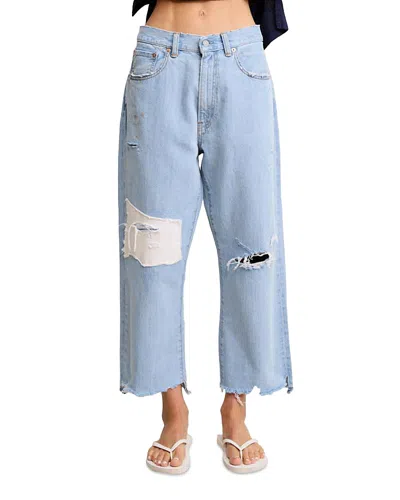 Denimist Haisley High Rise Slouch Jeans In Coast Blue