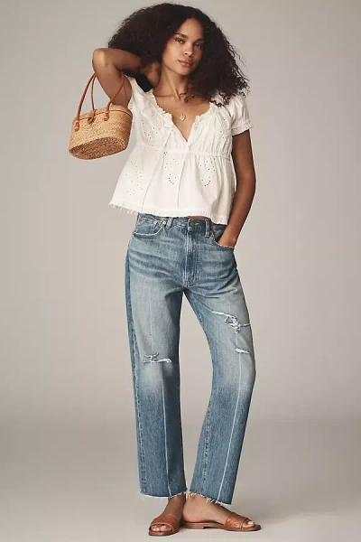 Denimist Haisley Slouch Low-rise Wide-leg Jeans In Blue