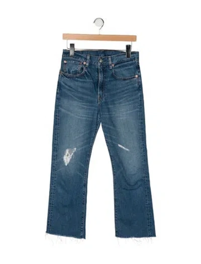 Pre-owned Denimist High-rise Straight Leg Jeans In Blue