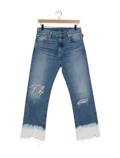 Pre-owned Denimist High-rise Straight Leg Jeans In Blue