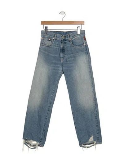 Pre-owned Denimist High-rise Straight Leg Jeans In Blue