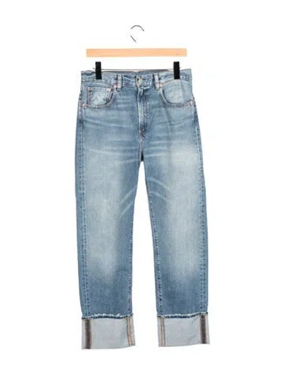 Pre-owned Denimist High-rise Straight Leg Jeans In Blue