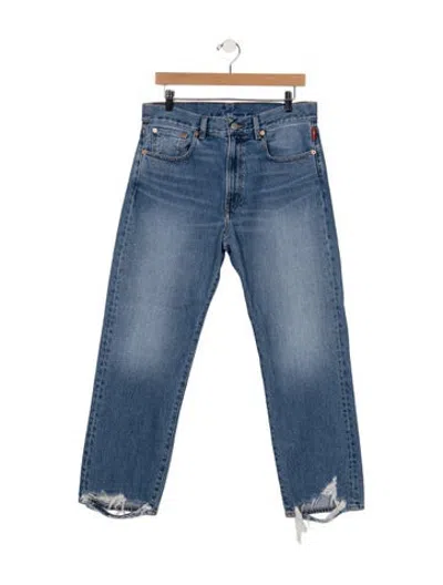 Pre-owned Denimist High-rise Straight Leg Jeans In Blue