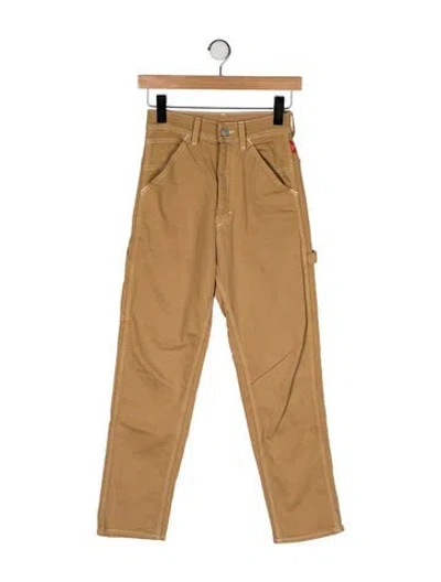 Pre-owned Denimist High-rise Straight Leg Jeans In Neutral