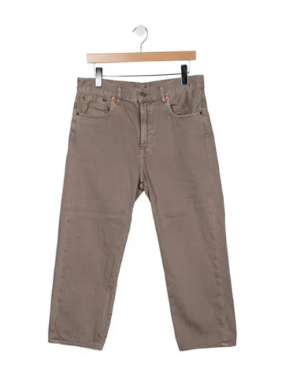 Pre-owned Denimist High-rise Straight Leg Jeans In Neutrals