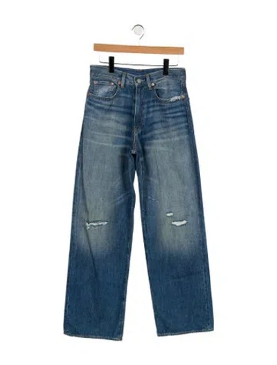 Pre-owned Denimist High-rise Wide Leg Jeans In Blue