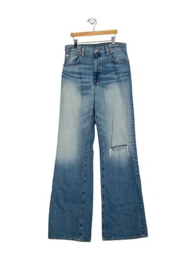 Pre-owned Denimist High-rise Wide Leg Jeans In Blue