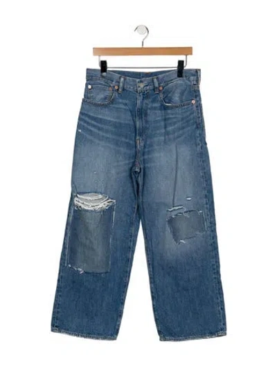 Pre-owned Denimist High-rise Wide Leg Jeans In Blue