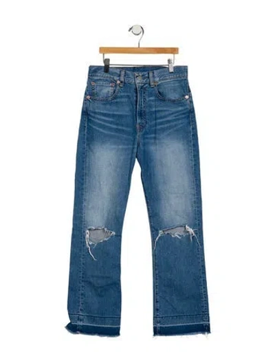 Pre-owned Denimist High-rise Wide Leg Jeans In Blue