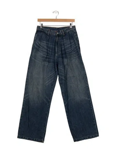 Pre-owned Denimist High-rise Wide Leg Jeans In Blue