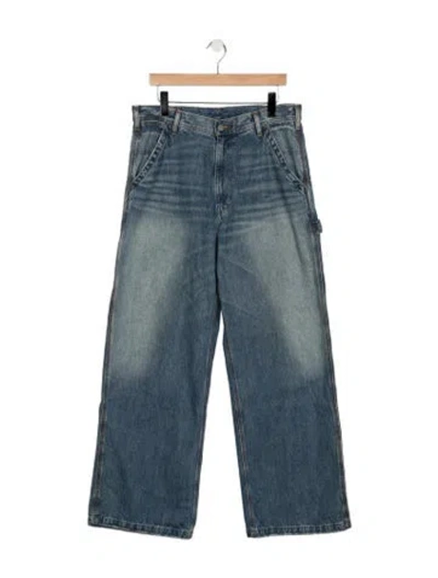 Pre-owned Denimist High-rise Wide Leg Jeans In Blue