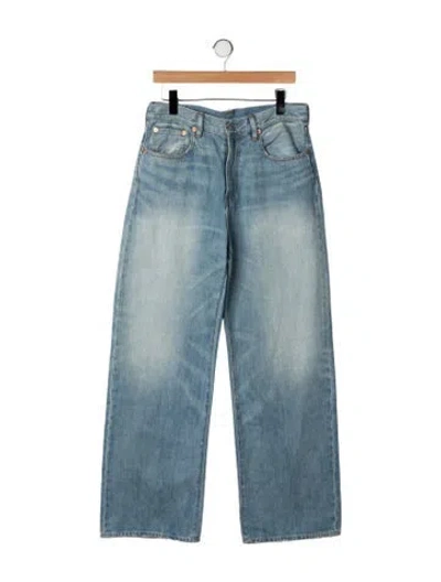 Pre-owned Denimist High-rise Wide Leg Jeans In Blue