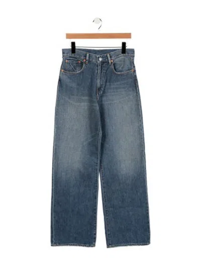 Pre-owned Denimist High-rise Wide Leg Jeans In Blue