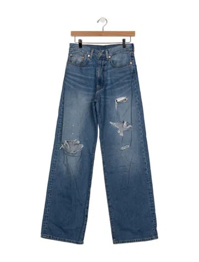 Pre-owned Denimist High-rise Wide Leg Jeans In Blue