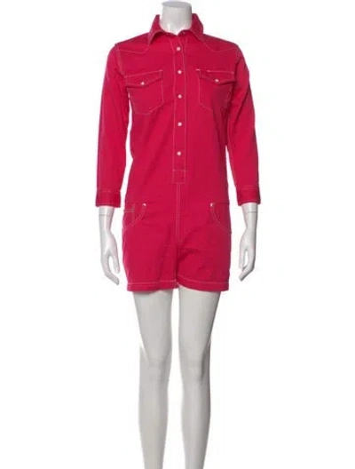 Pre-owned Denimist Jumpsuit In Pink