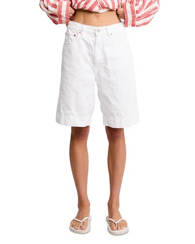 Denimist Keaton Relaxed Shorts In White