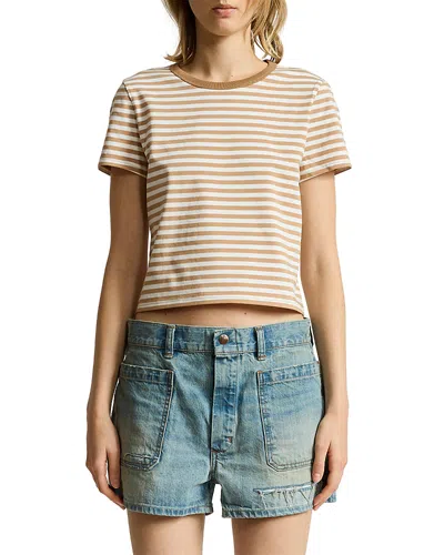 Denimist Lee Baby Striped Tee In Animal Print