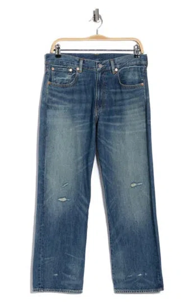 Denimist Lucy High Waist Crop Boyfriend Jeans In Blue