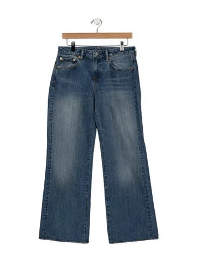 Pre-owned Denimist Mid-rise Flared Jeans In Blue