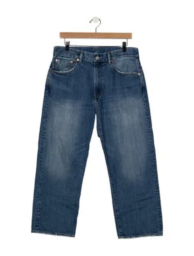 Pre-owned Denimist Mid-rise Straight Leg Jeans In Blue