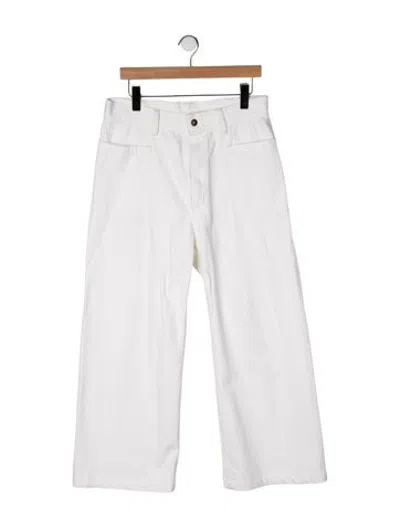Pre-owned Denimist Mid-rise Straight Leg Jeans In Neutrals