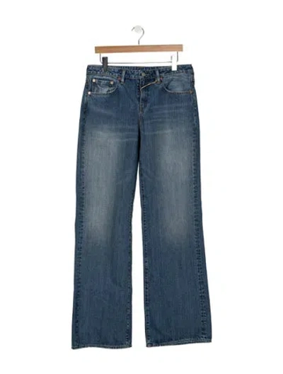 Pre-owned Denimist Mid-rise Straight Leg Jeans W/ Tags In Blue