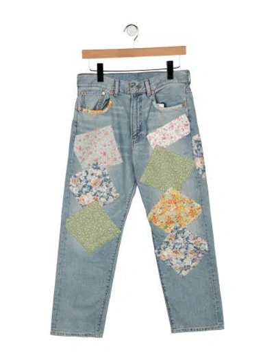 Pre-owned Denimist Mid-rise Straight Leg Jeans W/ Tags In Blue