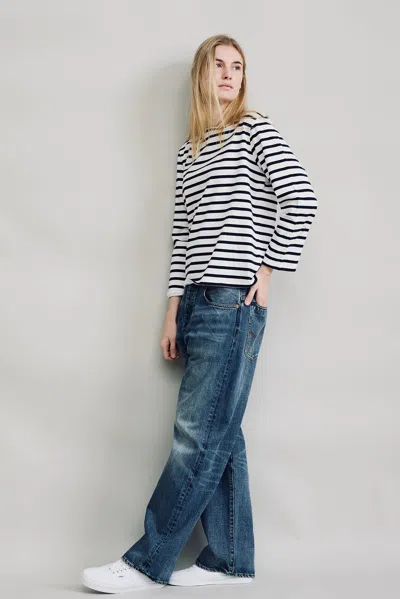 Denimist Mills Pond Stripe Tee In Multi
