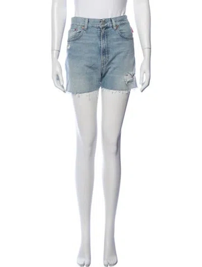 Pre-owned Denimist Mini Shorts In Blue