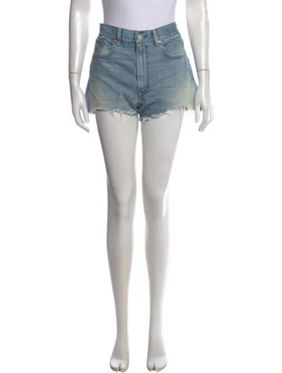 Pre-owned Denimist Mini Shorts In Blue