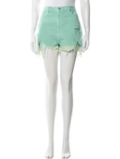 Pre-owned Denimist Mini Shorts In Green