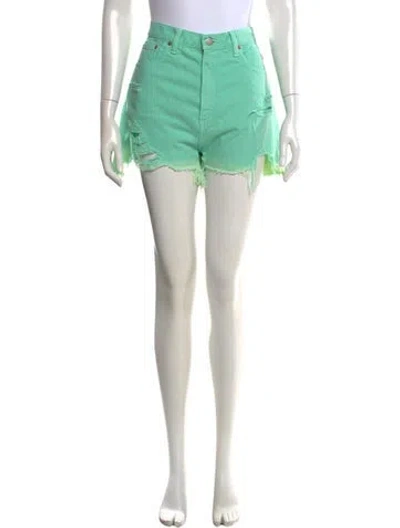 Pre-owned Denimist Mini Shorts In Green
