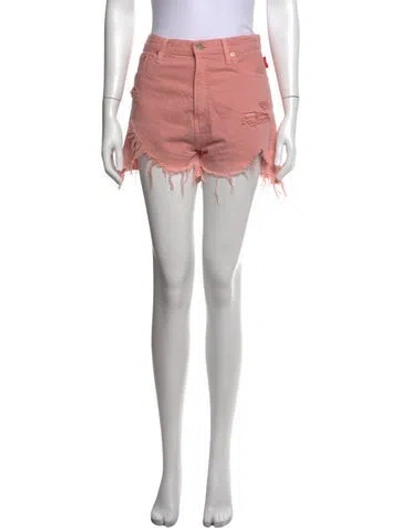 Pre-owned Denimist Mini Shorts In Pink