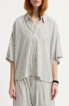 Denimist Oversize Button-up Shirt In Multi