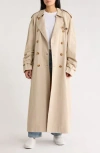 Denimist Oversize Trench Coat In Brown