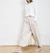 Denimist Palazzo Drawstring Utility Pant In Light Sand