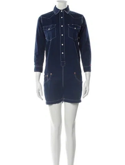 Pre-owned Denimist Romper In Blue