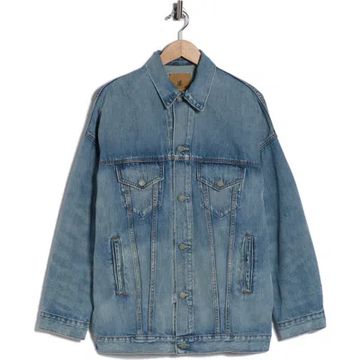 Denimist Serena Oversize Denim Trucker Jacket In Blue