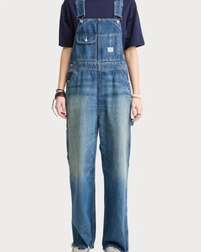 Denimist Slouch Bib Overall In Esher Blue Wash