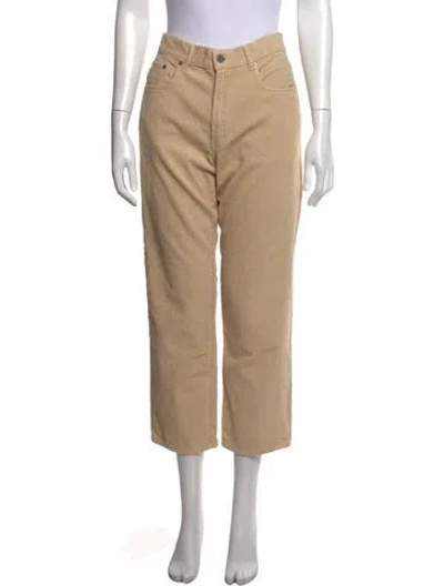 Pre-owned Denimist Straight Leg Pants In Brown