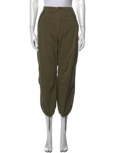 Pre-owned Denimist Straight Leg Pants In Green