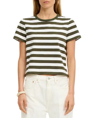 Denimist Striped Baby Tee In Black