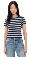Denimist Striped Baby Tee In Blue